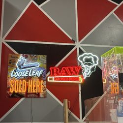 Top Shelf Smoke Shop - Decor inside the shop.