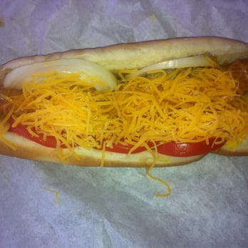 Kasper's Hot Dogs - Cheese Dog w/ Everything ($4.34) - 2 1/2 Stars - Sandwiches Near Me - Oakland, California Kasper's Hot Dogs - Cheese Dog w/ Everything ($4.34) - 2 1/2 Stars - Sandwiches Near Me - Oakland, California
