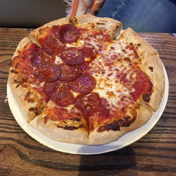 Billy's Grille & Bar - 1/2 Pepperoni 1/2 cheese Pizza - Bars Near Me - Bay City, Texas