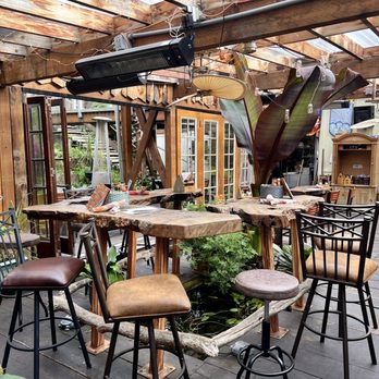 Drift Inn - Gorgeous indoor patio, live koi pond surrounded by bar table. Incredible! - New American Near Me - Yachats, Oregon Drift Inn - Gorgeous indoor patio, live koi pond surrounded by bar table. Incredible! - New American Near Me - Yachats, Oregon