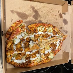 Prince Street Pizza & Pub - Pizza completely turned over