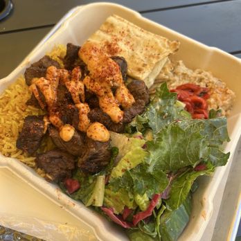 Limone Mediterranean - Harissa Steak Plate - Mediterranean Near Me - Torrance, California Limone Mediterranean - Harissa Steak Plate - Mediterranean Near Me - Torrance, California