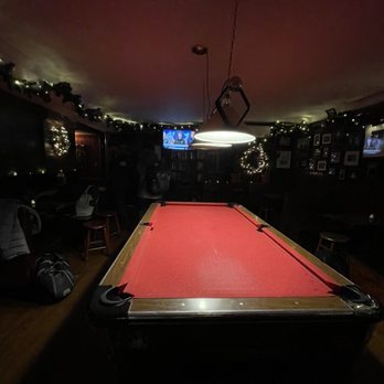 Blue & Gold Tavern - pool table with red cloth - Bars Near Me - New York, New York Blue & Gold Tavern - pool table with red cloth - Bars Near Me - New York, New York