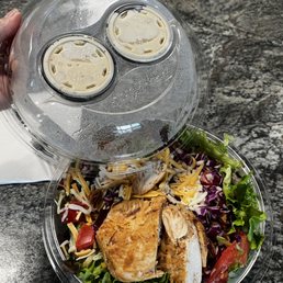 Chicken Pecan salad.  Those pieces of chicken were huge and delicious!