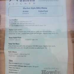 Texas Grace Kitchen - Menu
