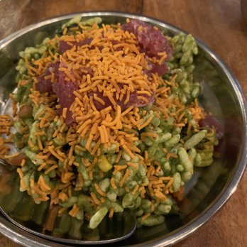 Ghee Indian Kitchen - yellowfin tuna bhel - Indian Near Me - Miami, Florida Ghee Indian Kitchen - yellowfin tuna bhel - Indian Near Me - Miami, Florida