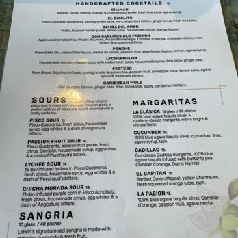 Limón - Menu (November 2023) - Peruvian Near Me - San Francisco, California