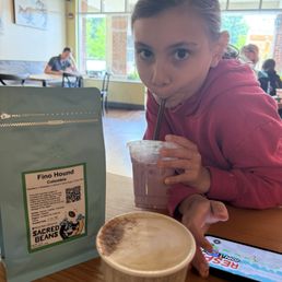 I ordered the Bearly Awake and my daughter got a blueberry Italian soda. They make the blueberry syrup in house! I ordered the Bearly Awake and my daughter got a blueberry Italian soda. They make the blueberry syrup in house!