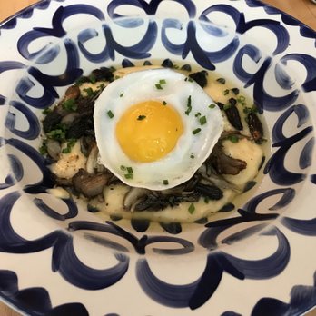 Big Jones - Mushroom, duck egg & grits - Southern Near Me - Chicago, Illinois Big Jones - Mushroom, duck egg & grits - Southern Near Me - Chicago, Illinois