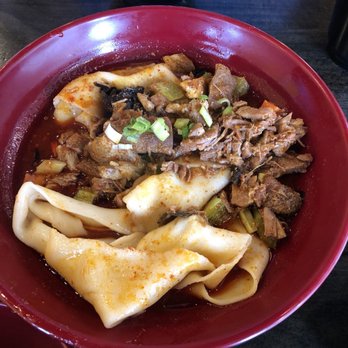 Old Xian's Food - Bian bian noodles! It is a wide noodles with the topping of your choice. Very delicious - Chinese Near Me - Richmond, British Columbia Old Xian's Food - Bian bian noodles! It is a wide noodles with the topping of your choice. Very delicious - Chinese Near Me - Richmond, British Columbia