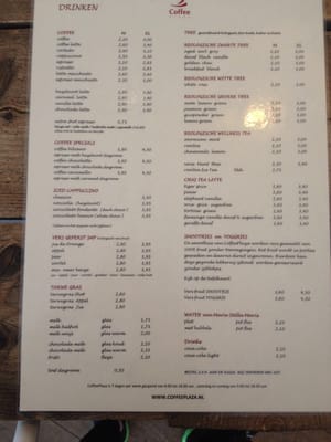 Menu photo 3 Coffee Plaza Amsterdam, NH