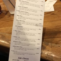 Champs Sports Bar & Cafe - menu - back