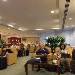 Emirates Lounge - Crowded waiting area