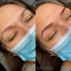 Ink Babe - Before and after Ombre Powder