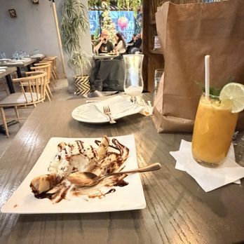 Hey Thai - Coconut ice cream and fried banana - Thai Near Me - New York, New York