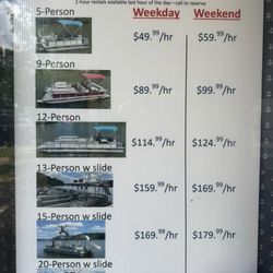 Lake Logan Marina - Pricing Summer 2025