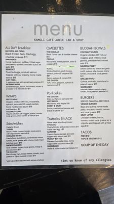 Menu photo 2 Kamoli San Juan, PR Menu photo 2 Kamoli San Juan, PR