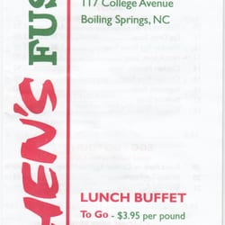 Chen's Fusion - Menu (Front Page)