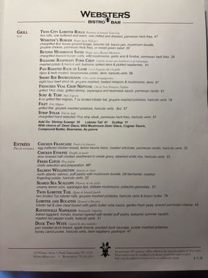 Menu photo 5 Webster's Bistro & Bar North Tonawanda, NY Menu photo 5 Webster's Bistro & Bar North Tonawanda, NY