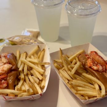 Angie’s Lobster - #2 Warm Lobster Roll, Fries, Lemonade, Seasoned Lemon Butter, and Angie's Sauce - Sandwiches Near Me - Phoenix, Arizona Angie’s Lobster - #2 Warm Lobster Roll, Fries, Lemonade, Seasoned Lemon Butter, and Angie's Sauce - Sandwiches Near Me - Phoenix, Arizona