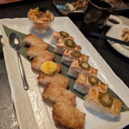 Tuna bomb and aburi Tuna bomb and aburi