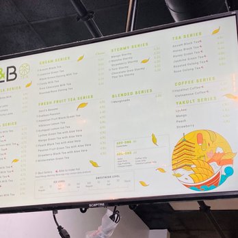 Boba Tea Planets - Menu as of 09/11/21 - Bubble Tea Near Me - Pomona, California