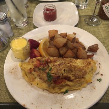 Bistro Joe's - Creole omelette with Cajan sausage & shrimp-Excellent! - New American Near Me - Birmingham, Michigan Bistro Joe's - Creole omelette with Cajan sausage & shrimp-Excellent! - New American Near Me - Birmingham, Michigan