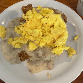 Cedar Mountain Cafe - The Country Fried Chicken breakfast. Yum! - Breakfast & Brunch Near Me - Cedar Mountain, North Carolina
