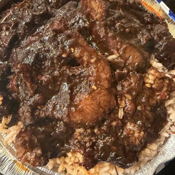 Flamin Wok - Oxtail with rice and peas - Chinese Near Me - Bronx, New York Flamin Wok - Oxtail with rice and peas - Chinese Near Me - Bronx, New York