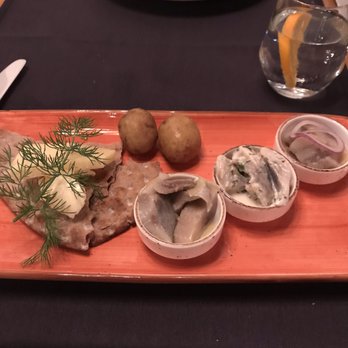 Ardbeg Embassy - Pickled herring three ways. - Swedish Near Me - Södermalm, Alberta