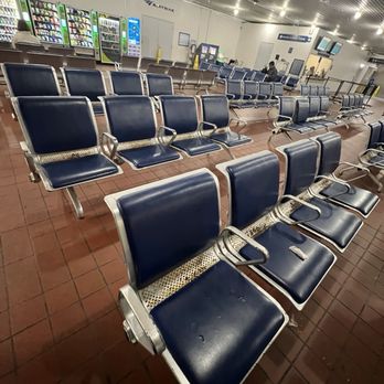 Amtrak - Waiting area-rusty chairs - Train Stations Near Me - New Carrollton, Maryland