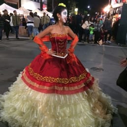 Many people were dressed up that night, and this girl was no exception. She was beaming!