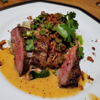 Nancy's Hustle - TX waygu bavette - New American Near Me - Houston, Texas Nancy's Hustle - TX waygu bavette - New American Near Me - Houston, Texas