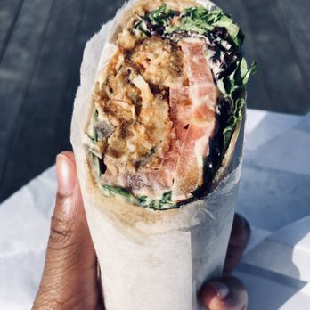 Tiger Lily Café - Creole Crabcake on Honey Wheat Wrap - Cafes Near Me - Port Jefferson, New York
