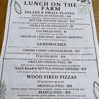 Gathering Together Farm - Lunch menu on 4/22/23 - Farmers Market Near Me - Philomath, Oregon