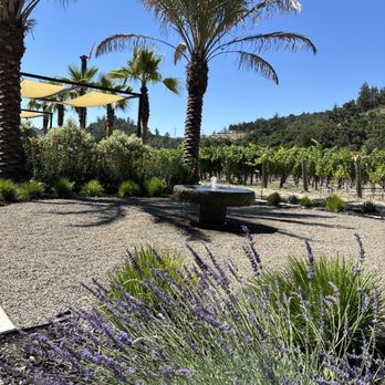 William Harrison Vineyards & Winery - The property is filled with beautiful flowers accompanied with fountains all over the patio. - Wineries Near Me - Saint Helena, California William Harrison Vineyards & Winery - The property is filled with beautiful flowers accompanied with fountains all over the patio. - Wineries Near Me - Saint Helena, California