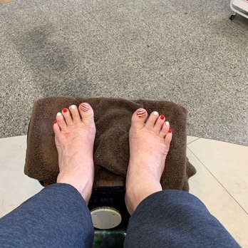 Pansy Nails & Spa - Candy Cane toes. Another beautiful day of leisure at Panzy Nail -Upland - Nail Salons Near Me - Upland, California