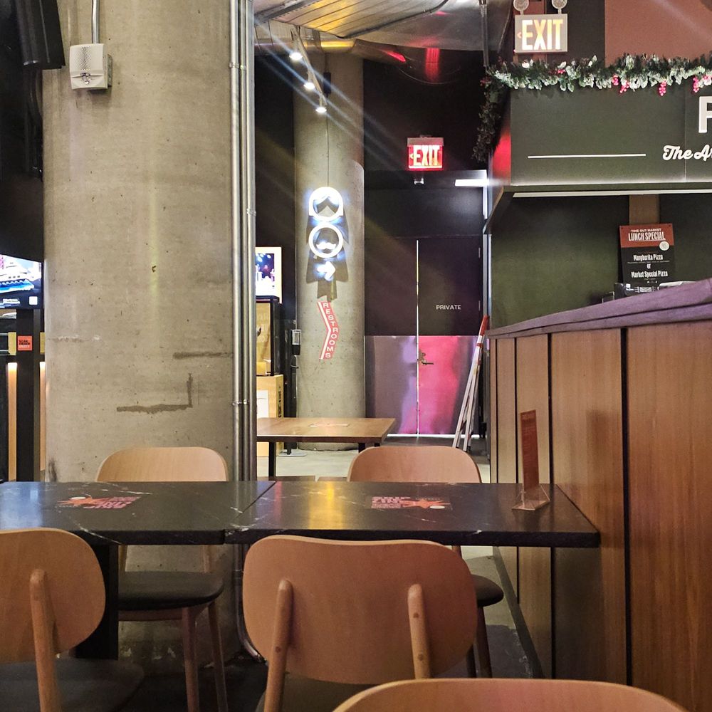Time Out Market - Bathroom entrance - Food Court Near Me - New York, New York Time Out Market - Bathroom entrance - Food Court Near Me - New York, New York
