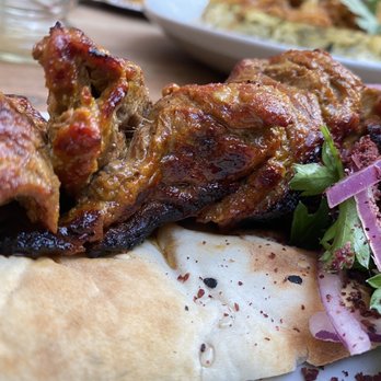 Delbar Middle Eastern - Chinjeh - Beef Sirloin marinated in a yogurt sauce. - Persian/Iranian Near Me - Atlanta, Georgia