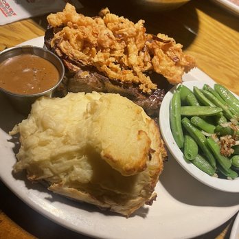 Damon's Steak House - Bone in new york with twice baked potato - Steakhouses Near Me - Glendale, California Damon's Steak House - Bone in new york with twice baked potato - Steakhouses Near Me - Glendale, California