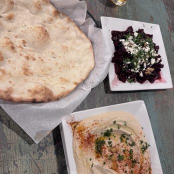 PapaFeta - Side of hummus and a very delicious beet salad - Greek Near Me - Temecula, California PapaFeta - Side of hummus and a very delicious beet salad - Greek Near Me - Temecula, California