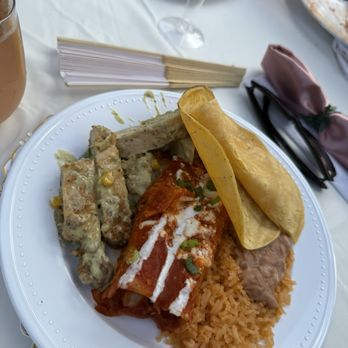 Gina's Kitchen +Catering - Rice, Beans, Cheese Enchilada, CHICKEN POBLANO - Breakfast & Brunch Near Me - Rancho Cucamonga, California