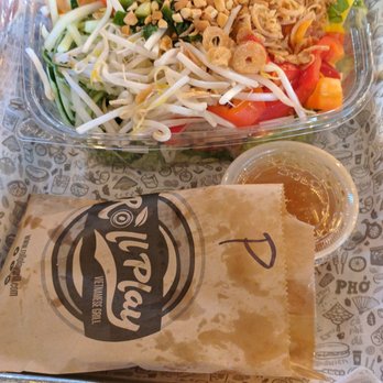 Roll Play - Loaded bowl with pork springrolls - Vietnamese Near Me - Vienna, Virginia Roll Play - Loaded bowl with pork springrolls - Vietnamese Near Me - Vienna, Virginia