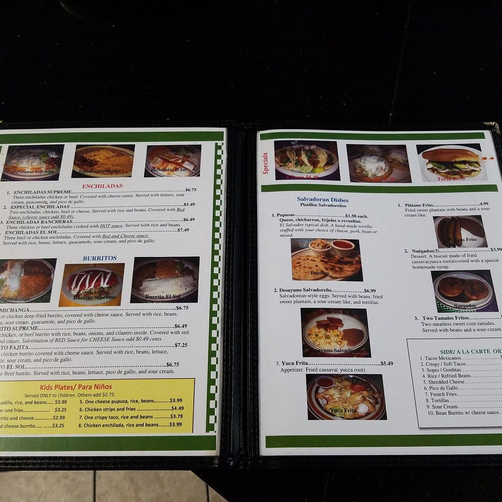 La Casa Del Sol - a menu for a restaurant - Mexican Near Me - Dardanelle, Arkansas La Casa Del Sol - a menu for a restaurant - Mexican Near Me - Dardanelle, Arkansas