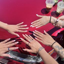 Gel-X nails with the girls!