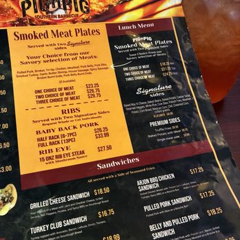 Pig N Pig - Pig N Pig large menu - Barbeque Near Me - Fullerton, California