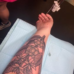 Bluebird Tattoo - Coffee plant tattoo