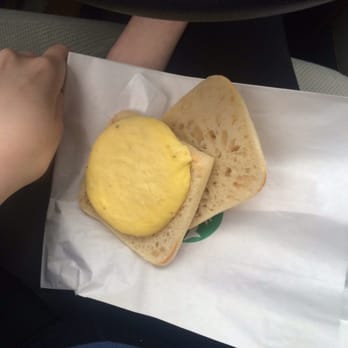 Starbucks - "Bacon Gouda breakfast sandwich" which was only egg and bread - Coffee & Tea Near Me - Baton Rouge, Louisiana
