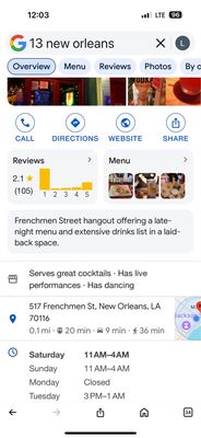 13 on Frenchmen by null