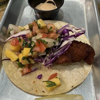 Los Chiludos - 1 Breaded Fish Taco - Mexican Near Me - Holmes Beach, Florida